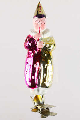 Ёлочная игрушка «Мальчик в маскарадном костюме» (на прищепке). СССР, 1950-е.